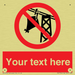 Custom prohibition do not fly kites near overhead electrical power lines